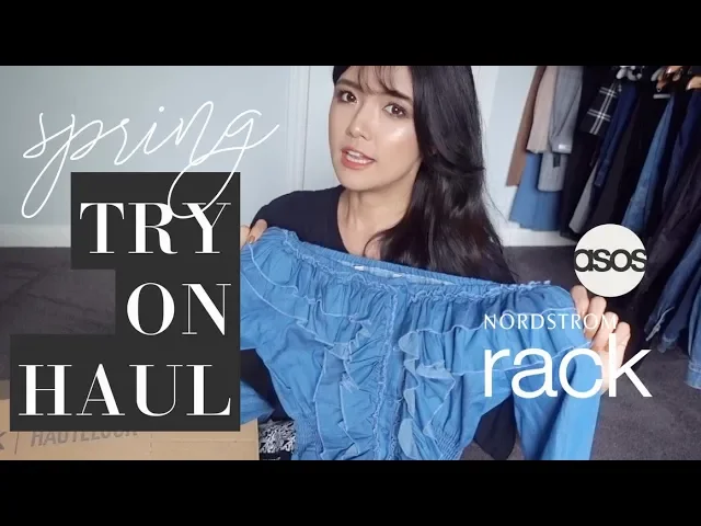 try on haul #001 春季休闲服饰开箱试穿 服装/饰品/鞋子/包包 asos & nordstrom rack